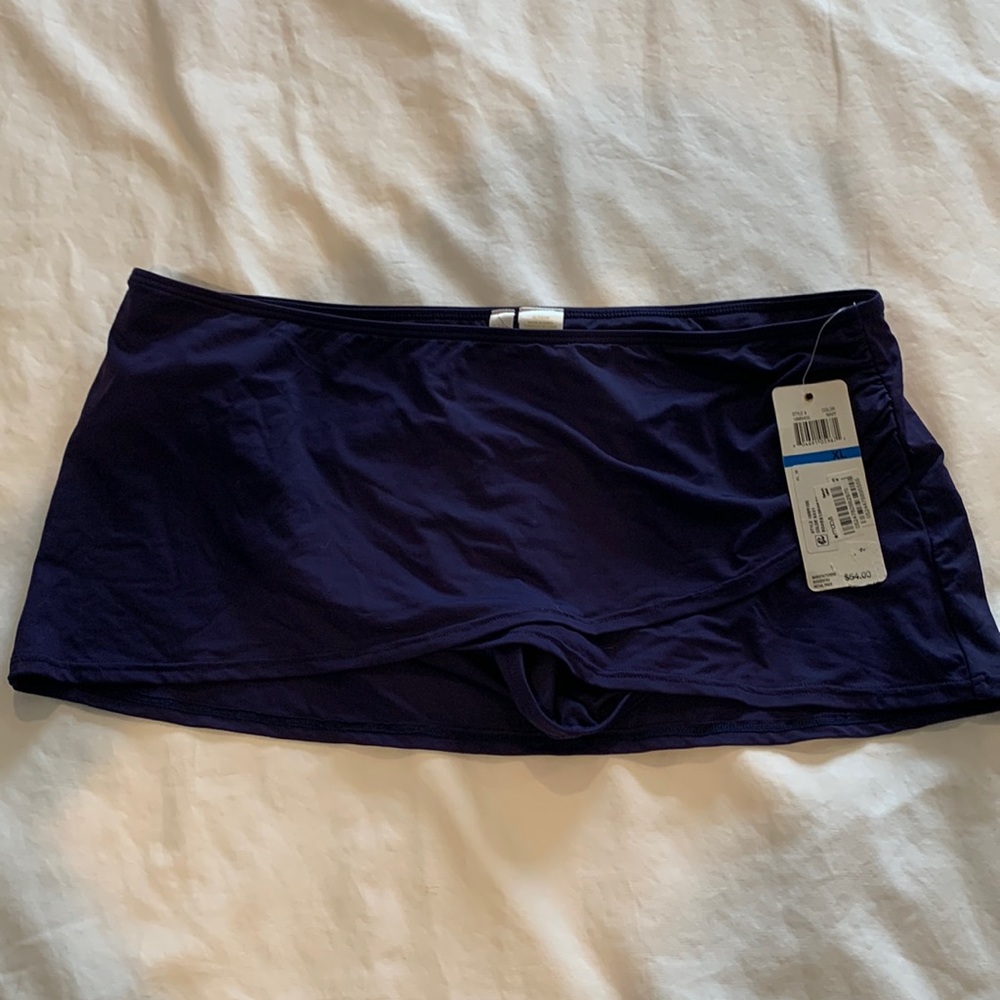 NWT Anne Cole Tankini or bikini bottom in dark purple or eggplant size XL
